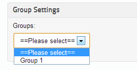 Setting up groups
