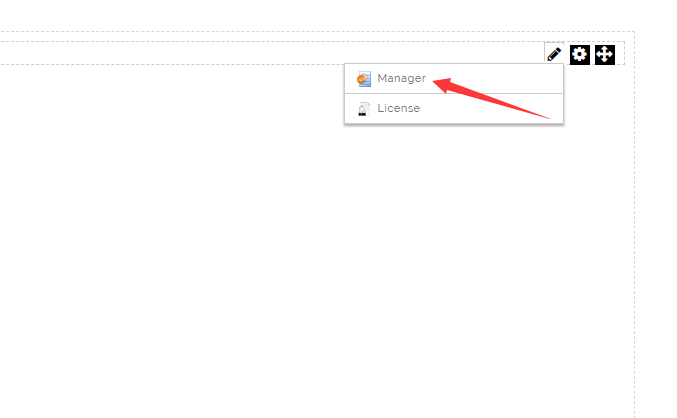 Click the Manager button