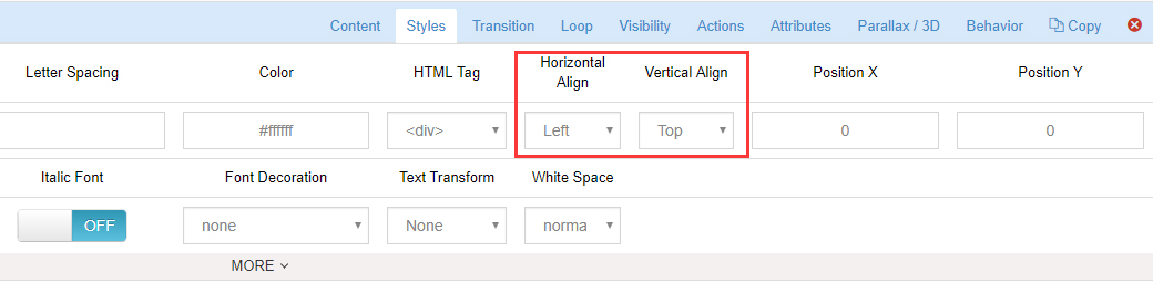 Layer management actions