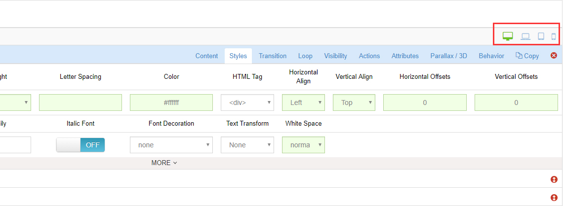 Custom grid sizes