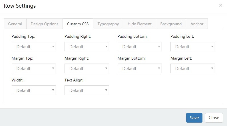 Custom CSS