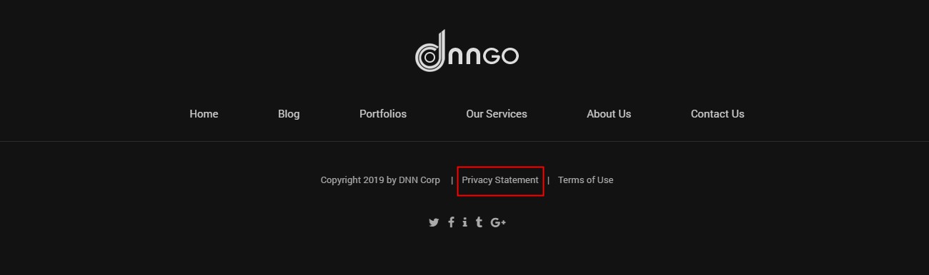 Privacy statement