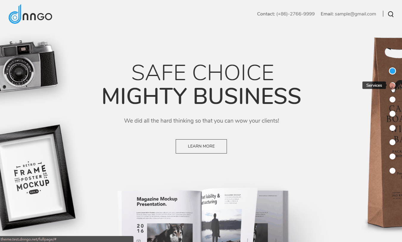 Full Page demo