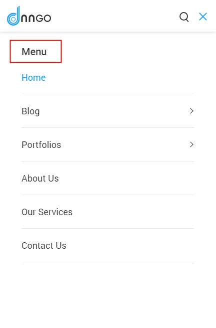 Navbar title
