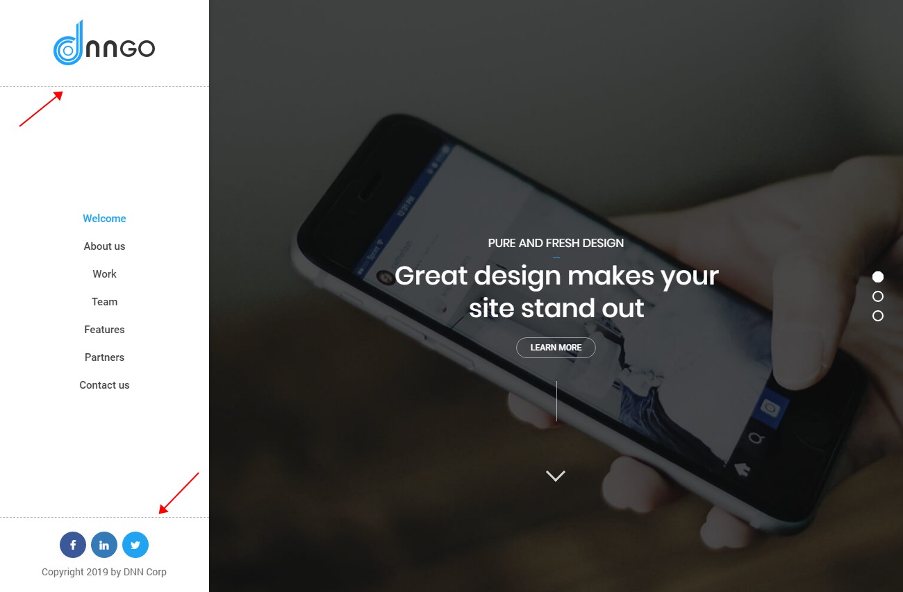 Horizontal split line