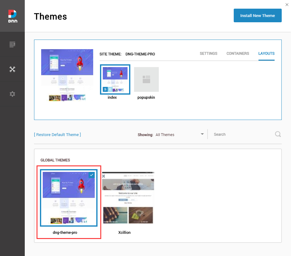Apply the theme