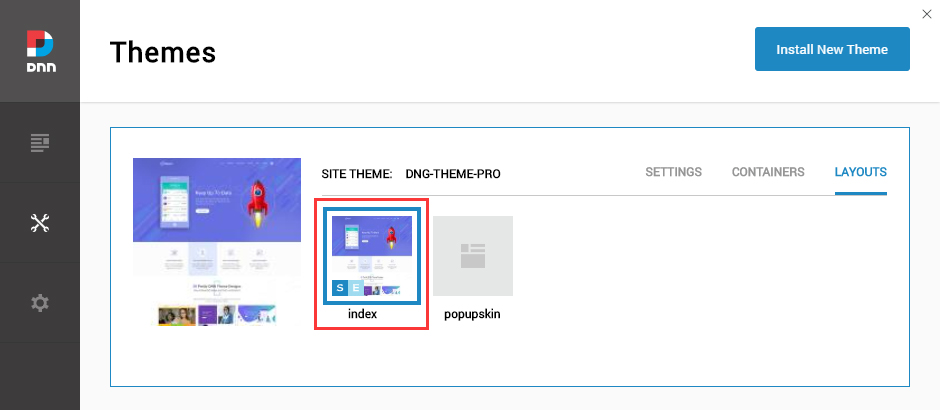Set Site Theme and Edit Theme