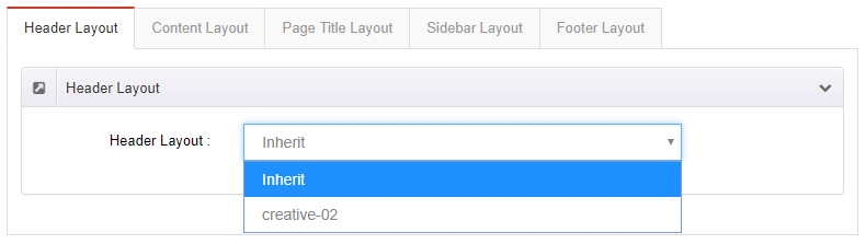 Header Layout