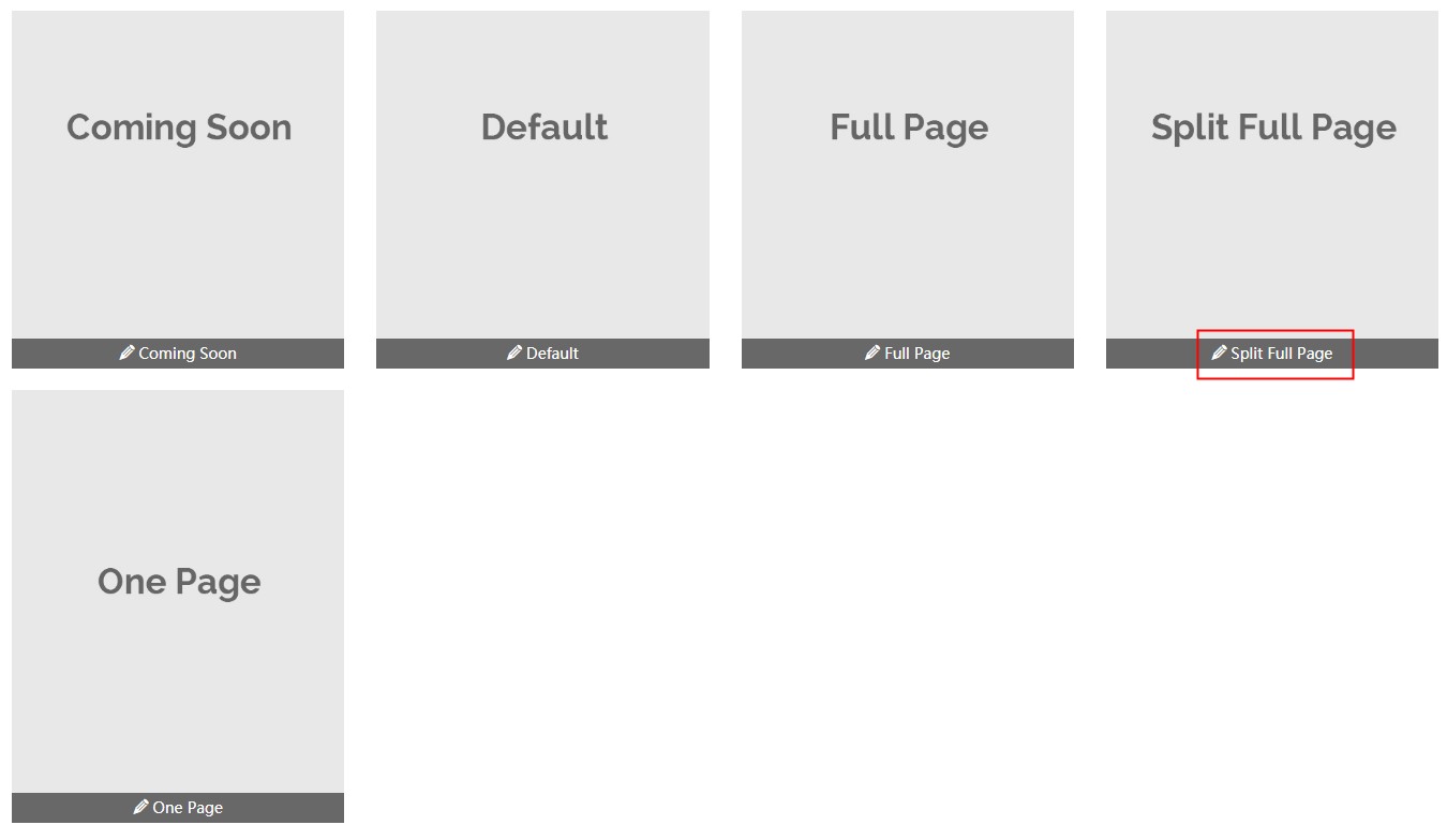 Choose Split Full Page