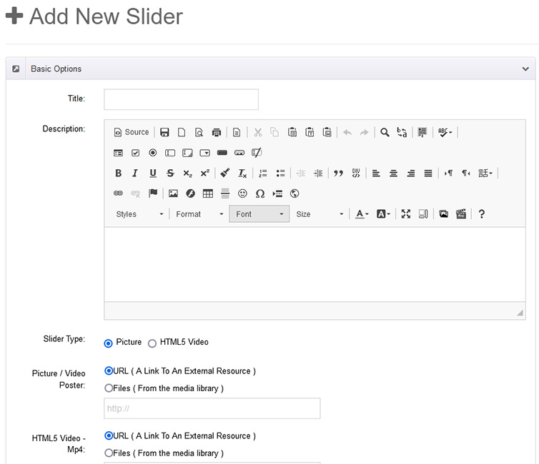 Add New form