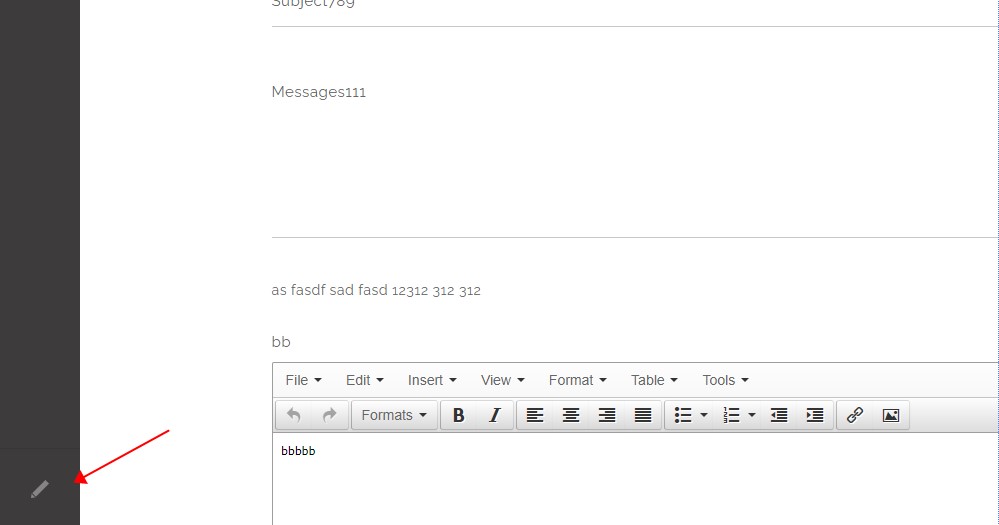 Enter edit mode