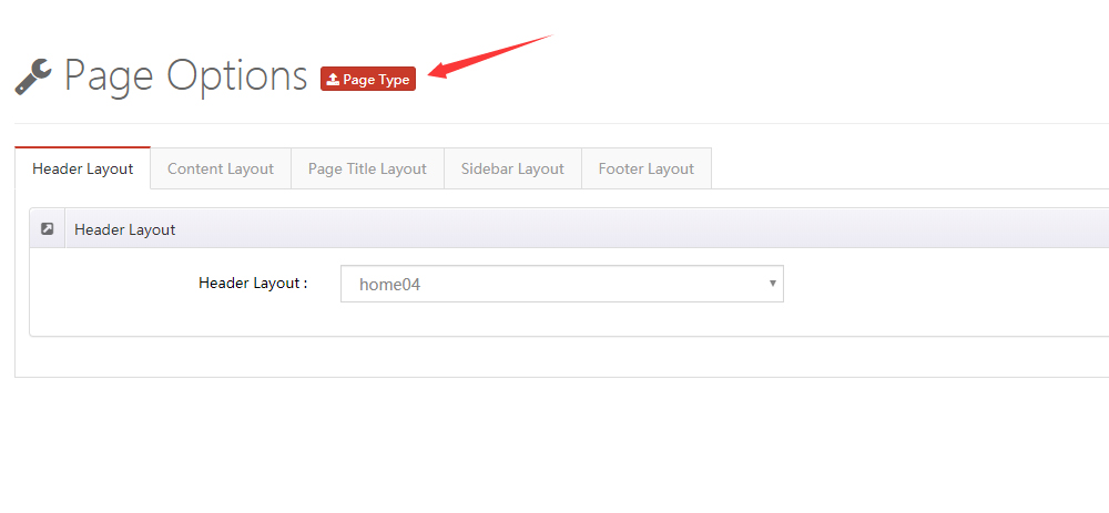 Page type button