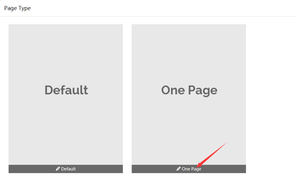 Choose One Page