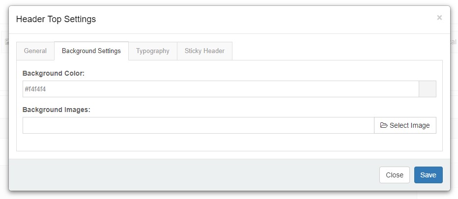 Background Settings