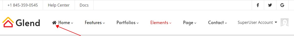 Menu icons