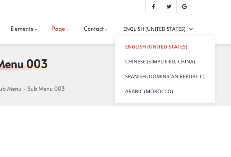Language display types