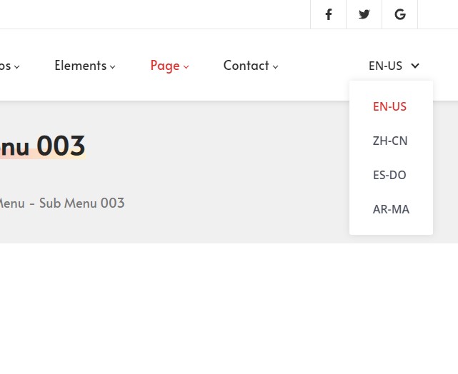 Language display types
