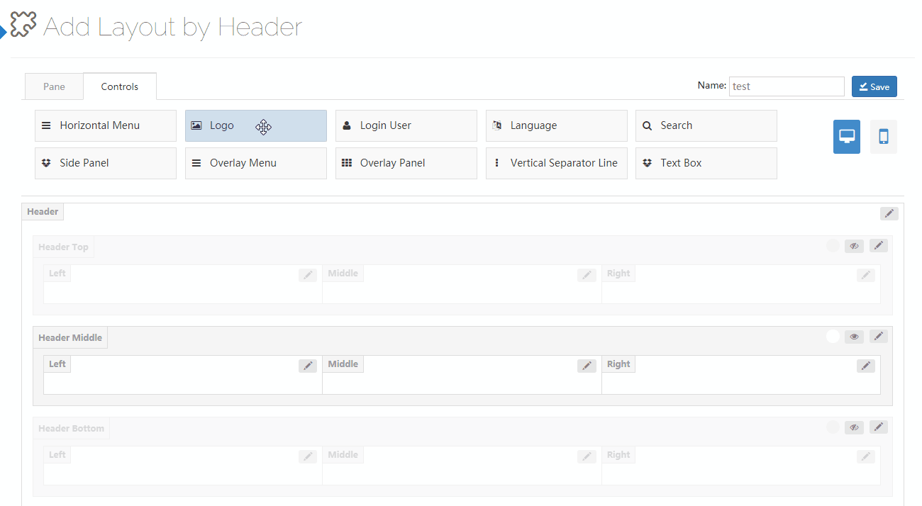 Drag controls