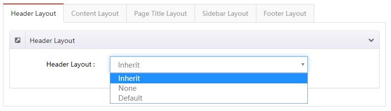 Header Layout