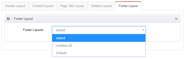 Footer Layout