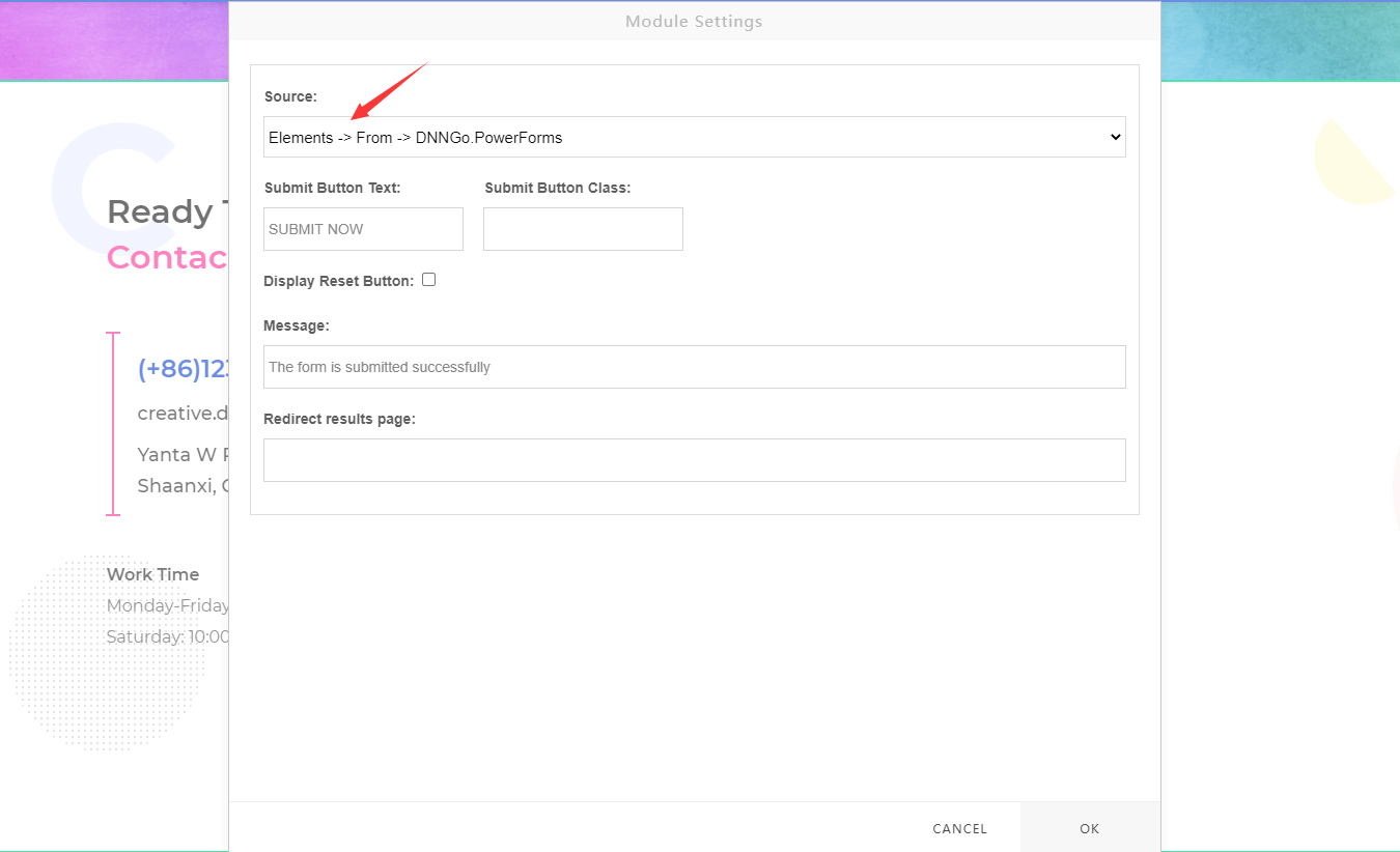The Source listing
