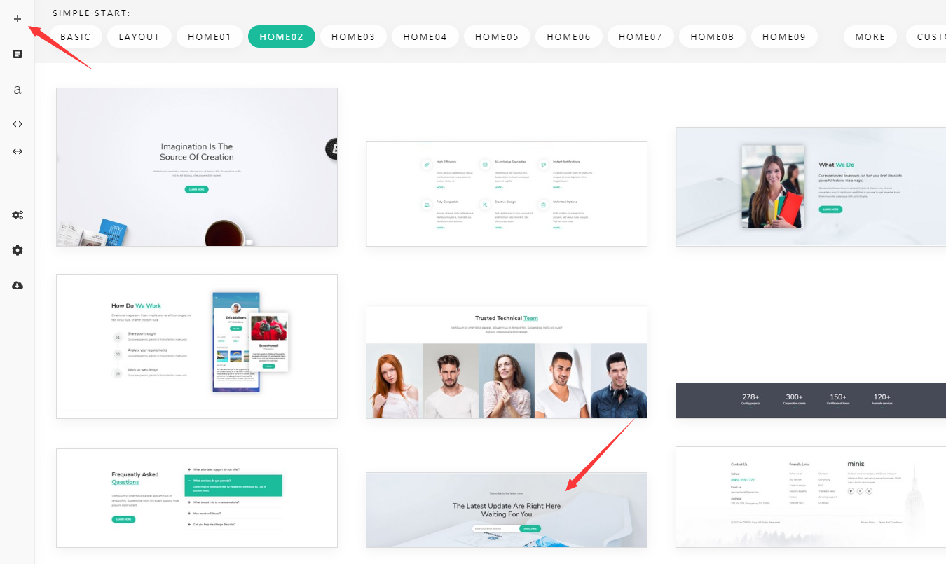 Subscription form Section