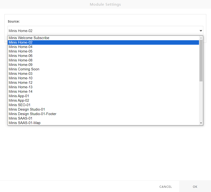 Source list
