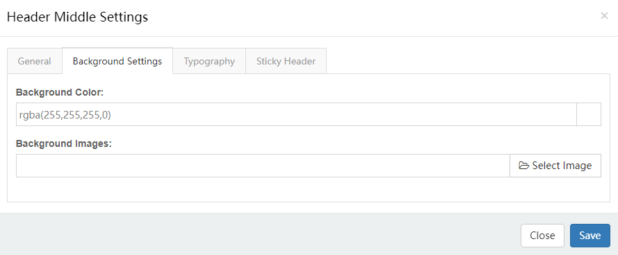 Background Settings
