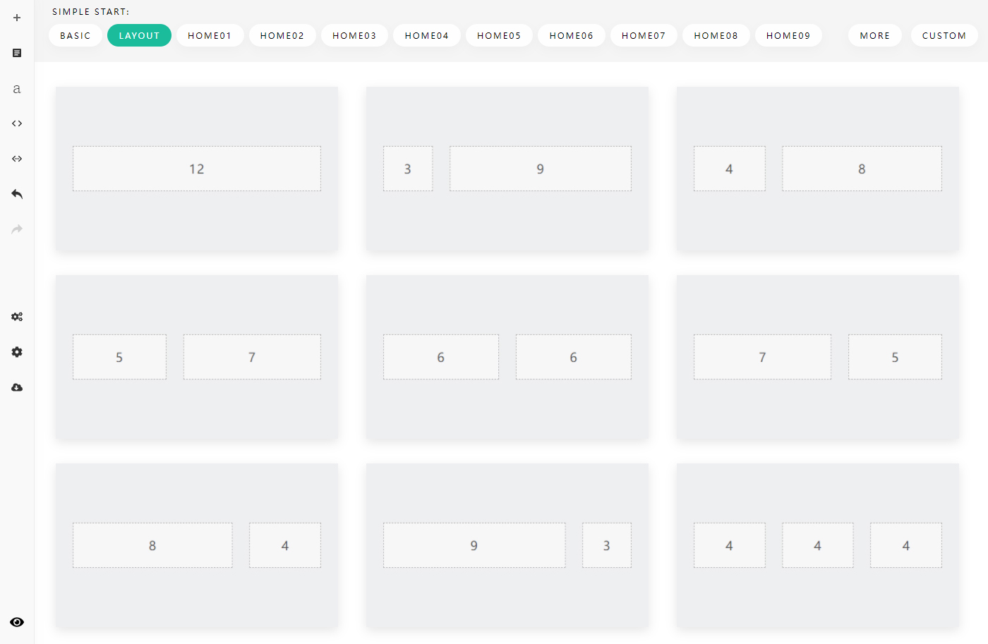 Select a layout