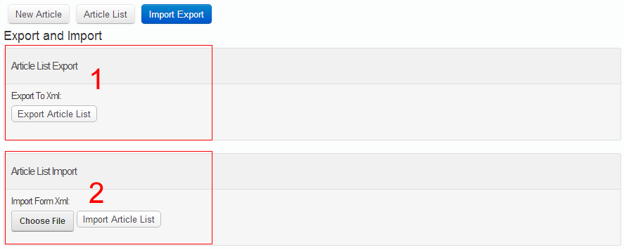 Import & Export