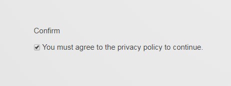Confirm settings