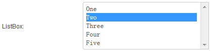 ListBox settings