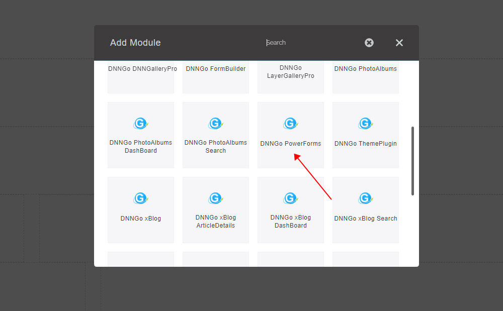 Find the PowerForms module
