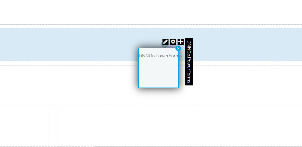 Drag the module to the page