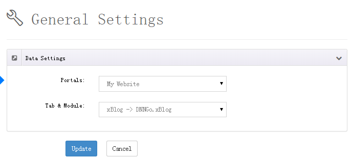 DashBoard settings
