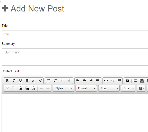 Article content editing