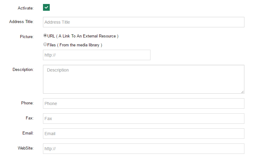 Address list